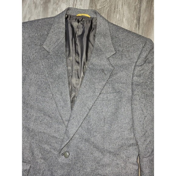 Sterling & Hunt Sport Coat Mens 42 100% Pure Camel Hair Gray 2-Button Blazer - Picture 15 of 16